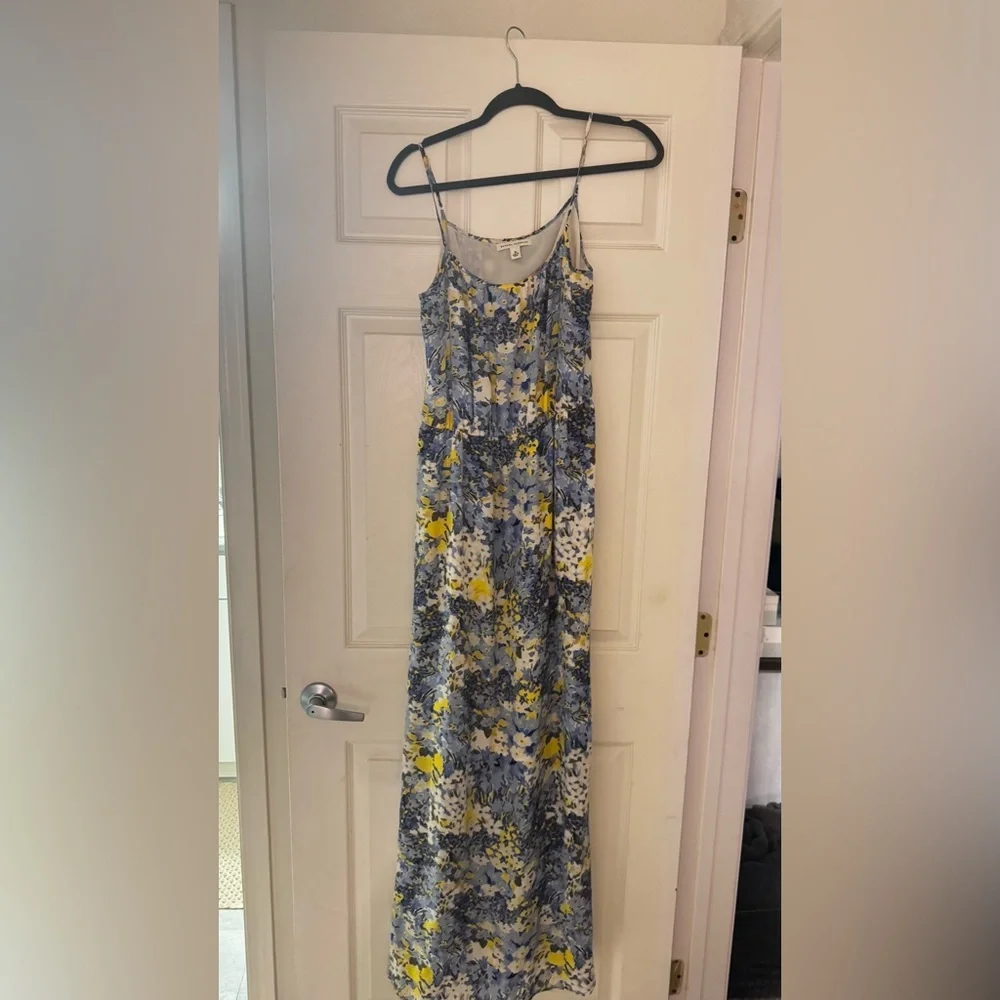Banana Republic Floral Maxi Dress in Blue and Yellow - Picture 1 of 10